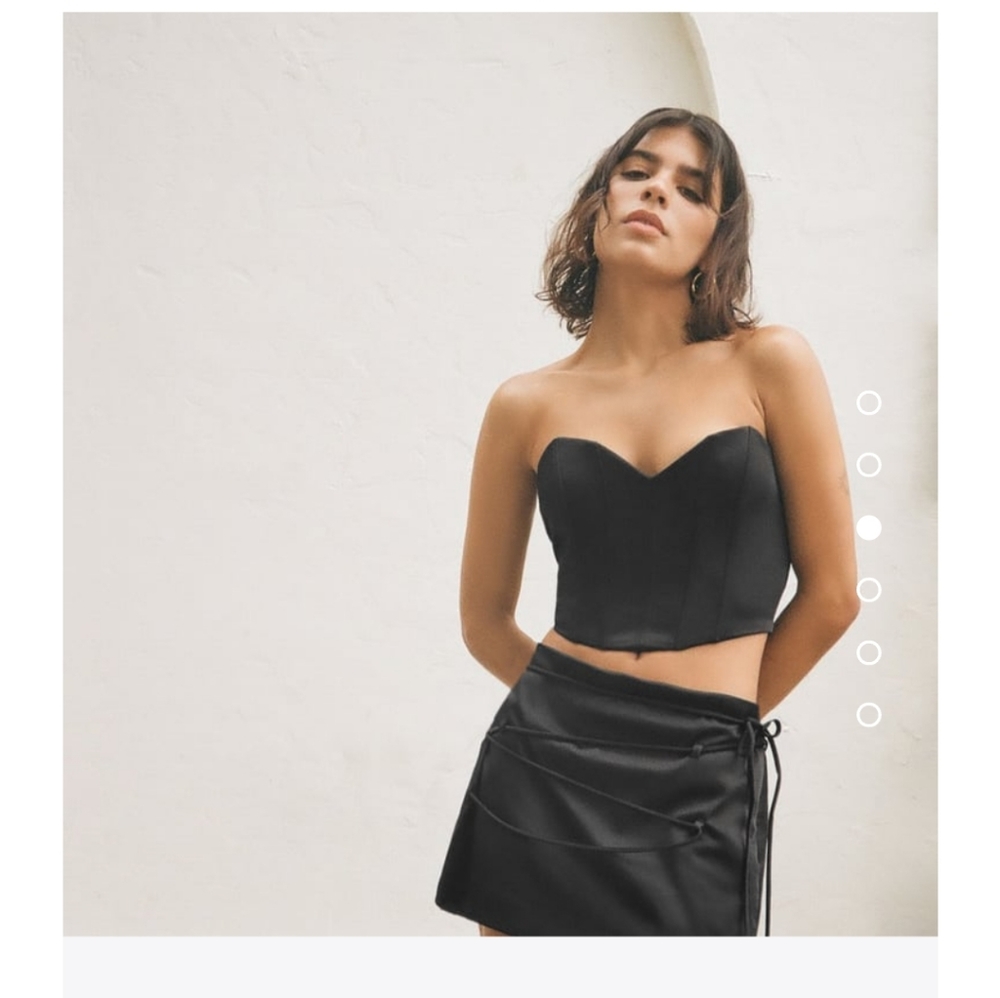 Zara scrappy skirt nwt size s